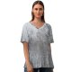 yanfind V Neck T-shirt for Women Land Flowers Snow Wallpapers Plant Outdoors Tree Mi States Winter Forest Summer Top  Short Sleeve Casual Loose