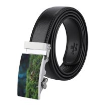 yanfind Belt  Focus Botany Forest Depth Grass Field Mushrooms Growth Bokeh Fungi Ecology Men's Dress Casual Every Day Reversible Leather Belt