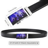 yanfind Belt  Entertainment Silhouettes Dark Illuminated Lights Performance Hands Crowd Audience Event Musician Men's Dress Casual Every Day Reversible Leather Belt