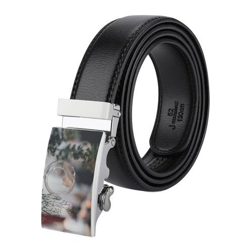 yanfind Belt  Floral Focus Design Delicate Flowers Lights Crystal Colorful Hanging Items Growth Men's Dress Casual Every Day Reversible Leather Belt
