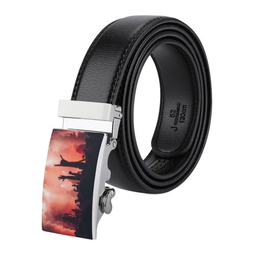yanfind Belt  Festival Entertainment Header  Performance Lights Nightclub Club Crowd  Artists Men's Dress Casual Every Day Reversible Leather Belt