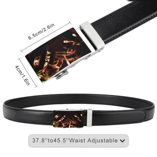 yanfind Belt  Festival Focus Dark Shining  Illuminated Lights Insubstantial Hands Light Luminescence Men's Dress Casual Every Day Reversible Leather Belt