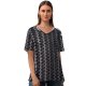 yanfind V Neck T-shirt for Women Engineering Tone Audio Nightlife Celebrate Wallpapers Dancing Sound Happy Electronics Artist Summer Top  Short Sleeve Casual Loose