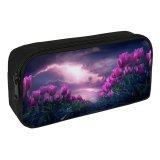 yanfind Pencil Case YHO Flowers Flowers Path Thunderstorm Dark Sky Zipper Pens Pouch Bag for Student Office School
