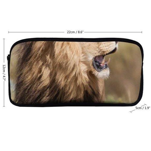 yanfind Pencil Case YHO Images Kruger Southafrica Africa Wildlife Safari Fauna Free Simba Pictures Mane Bigfive Zipper Pens Pouch Bag for Student Office School