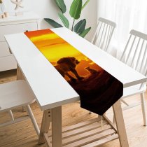 Yanfind Table Runner Movies Lion King Simba Mufasa Cub Animation Everyday Dining Wedding Party Holiday Home Decor