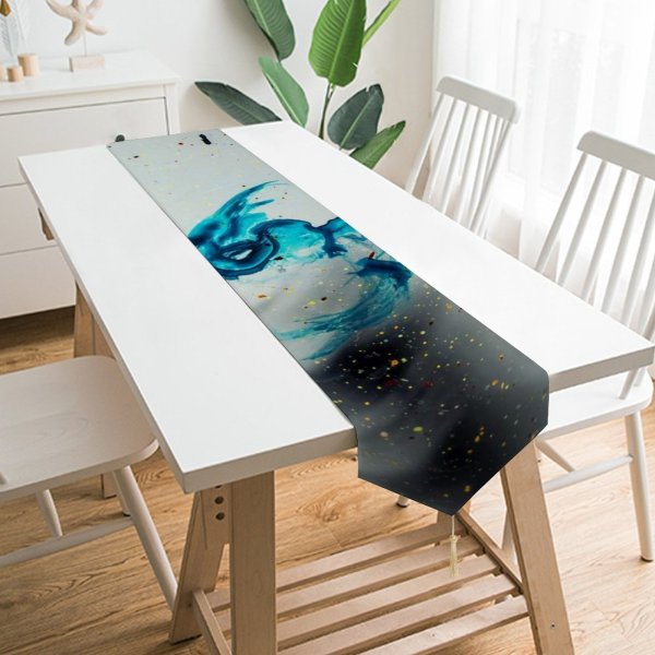 Yanfind Table Runner Images Splash Poetic Graphics Dream Wallpapers Imagination Dreamy Teal Spiritual Mystic Modern Everyday Dining Wedding Party Holiday Home Decor