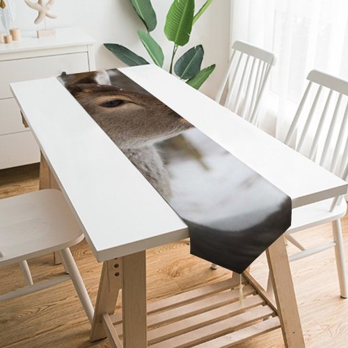Yanfind Table Runner Images Snowing Christmas Antler Snow Wildlife Wallpapers Reh Tree Free Deer Schnee Everyday Dining Wedding Party Holiday Home Decor