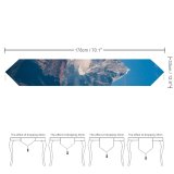 Yanfind Table Runner Himalayas Mountain Peak Clouds Mountains Daylight Everyday Dining Wedding Party Holiday Home Decor