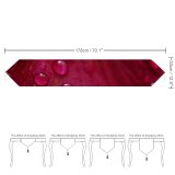 Yanfind Table Runner Flowers Tulip Petal Tulip Flower Closeup Macro Drops Dew Drops Spring Vibrant Everyday Dining Wedding Party Holiday Home Decor