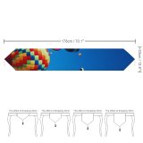 Yanfind Table Runner Hot Air Balloons Festival Colorful Sky Everyday Dining Wedding Party Holiday Home Decor