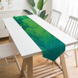 Yanfind Table Runner Willian Justen De Vasconcellos Wooden Pier Aerial Kayak Boats Lake Drone Photo Everyday Dining Wedding Party Holiday Home Decor