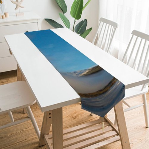 Yanfind Table Runner Eruption Iceland Pictures Outdoors Snæfellsnes Pier Dock Volcano Port Waterfront Everyday Dining Wedding Party Holiday Home Decor