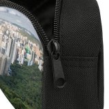 yanfind Pencil Case YHO Hong Kong City Victoria Peak Cityscape Daytime Aerial Skyscrapers Clouds Harbor Zipper Pens Pouch Bag for Student Office School