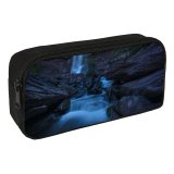 yanfind Pencil Case YHO Gerald Berliner Kaaterskill Falls Waterfall Night York USA Zipper Pens Pouch Bag for Student Office School