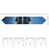 Yanfind Table Runner Wedge Pond Banff National Park Alberta Canada Clear Sky Sunrise Alpenglow First Everyday Dining Wedding Party Holiday Home Decor