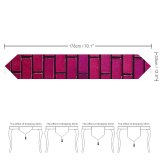 Yanfind Table Runner Wesley Tingey Brick Wall Magenta Bricks Gradients Everyday Dining Wedding Party Holiday Home Decor