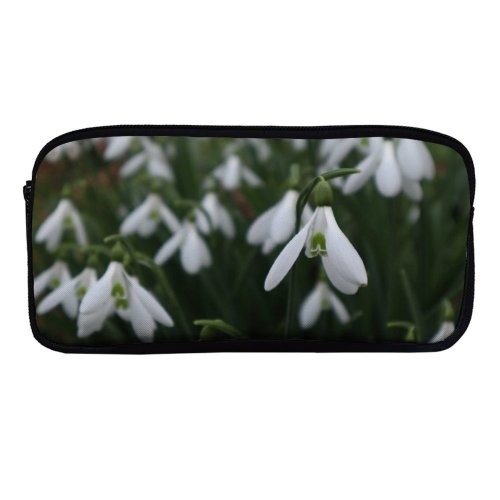 yanfind Pencil Case YHO Images Spring Flowers Snow Snowdrop Wallpapers Plant Bulbs Amaryllidaceae Free Gardens Snowdrops Zipper Pens Pouch Bag for Student Office School