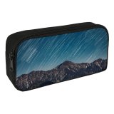 yanfind Pencil Case YHO Ricardo Space  Trails  Range Astronomy Outer Space Landscape Dusk Zipper Pens Pouch Bag for Student Office School