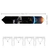 Yanfind Table Runner Space Earth Moon Sun Solar System Asteroids Everyday Dining Wedding Party Holiday Home Decor