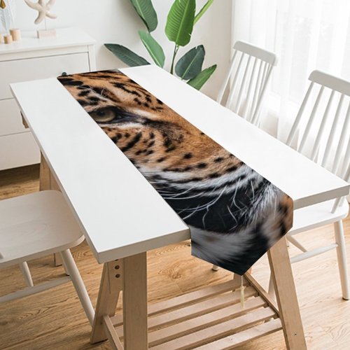 Yanfind Table Runner Mike Van Den Bos Leopard Wildlife Jaguar Closeup ARTIS Amsterdam Netherlands Everyday Dining Wedding Party Holiday Home Decor