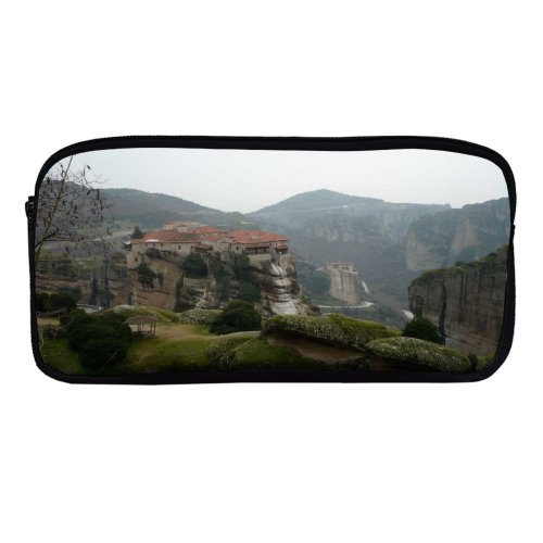 yanfind Pencil Case YHO Winter Highland Cliff Escarpment  Etali Hill Outcrop Landforms Mountainous Historic Valley Zipper Pens Pouch Bag for Student Office School