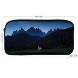 yanfind Pencil Case YHO Forest Mountains Grassland Countryside Starry Sky Sky Scenic Zipper Pens Pouch Bag for Student Office School