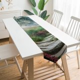 Yanfind Table Runner Alexandra Gruber Mountains Path Hill Spring Landscape Scenery Stone Staircase Everyday Dining Wedding Party Holiday Home Decor