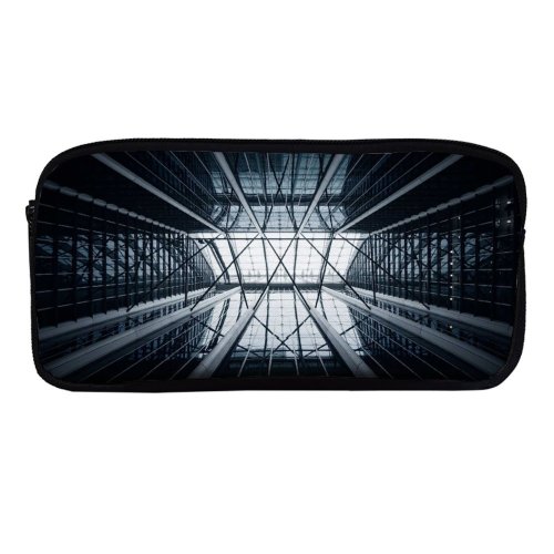yanfind Pencil Case YHO Otto Berkeley Architecture  Architecture Skylight Sky Glass Building Atrium Symmetrical Zipper Pens Pouch Bag for Student Office School