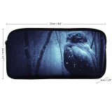 yanfind Pencil Case YHO  Forest Winter Dark Night Eyes Scary Snowfall Zipper Pens Pouch Bag for Student Office School