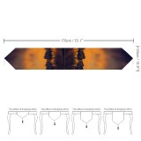 Yanfind Table Runner Hmetosche Mountains Snow Covered Glacier Reflection Lake Dawn Everyday Dining Wedding Party Holiday Home Decor
