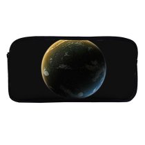 yanfind Pencil Case YHO Space Black Dark Planet  Solar System Cosmos Universe Zipper Pens Pouch Bag for Student Office School