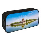 yanfind Pencil Case YHO Forbidden City Beijing China Imperial Palace Ming Dynasty UNESCO Heritage Reflection Sky Zipper Pens Pouch Bag for Student Office School