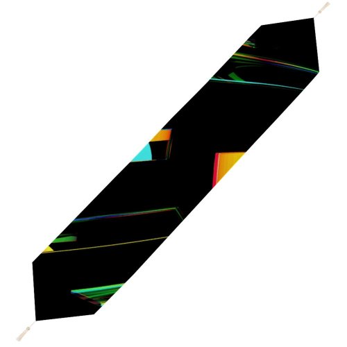 Yanfind Table Runner Meritt Thomas Dark Glass Spectrum Colorful Everyday Dining Wedding Party Holiday Home Decor