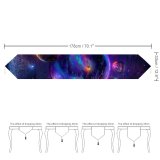 Yanfind Table Runner Stu Ballinger Space Spheres Cosmos Nebula Colorful Glowing Rainbow Everyday Dining Wedding Party Holiday Home Decor