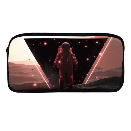 yanfind Pencil Case YHO Gerro Space Astronaut Void ScFi Space Suit Space Adventure Zipper Pens Pouch Bag for Student Office School