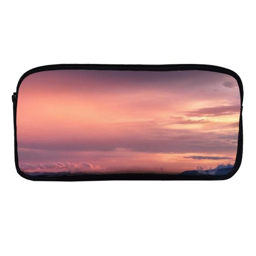 yanfind Pencil Case YHO Romain Guy Sky Sunset Mountains Landscape Fog Clouds Dusk Sky Zipper Pens Pouch Bag for Student Office School