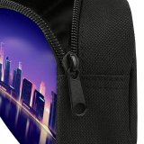 yanfind Pencil Case YHO Romain Trystram Cityscape Neon Reflections Zipper Pens Pouch Bag for Student Office School