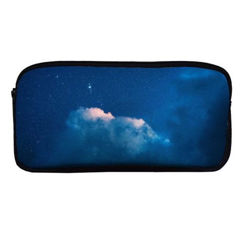yanfind Pencil Case YHO Cerqueira Starry Sky Clouds Sky Night Zipper Pens Pouch Bag for Student Office School
