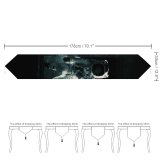 Yanfind Table Runner Nicu Scarlat Space Dark Astronaut Everyday Dining Wedding Party Holiday Home Decor