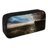 yanfind Pencil Case YHO Robin Kamp Pulpit Rock Preikestolen Cliff Norway Cloudy Sky Mountains Landscape Stormy Zipper Pens Pouch Bag for Student Office School
