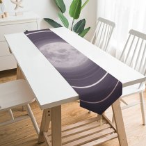 Yanfind Table Runner Ahmed Elharagy Fantasy Couple Moon Rings Mood Everyday Dining Wedding Party Holiday Home Decor