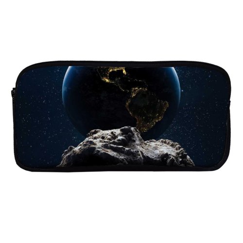 yanfind Pencil Case YHO Space    Solar System Asteroids Zipper Pens Pouch Bag for Student Office School