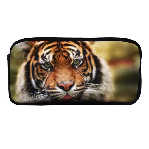yanfind Pencil Case YHO Ralf Seelert  Big Cat Wildlife Closeup Zipper Pens Pouch Bag for Student Office School