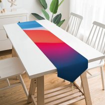 Yanfind Table Runner Gradients MacOS Big Sur Colorful Waves Smooth Everyday Dining Wedding Party Holiday Home Decor
