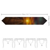 Yanfind Table Runner Hmetosche Wooden Pier Sunset Bridge Dawn Dusk Vacation Holidays Everyday Dining Wedding Party Holiday Home Decor
