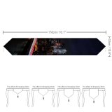 Yanfind Table Runner Zac Ong Black Dark York City Night Cityscape City Lights Timelapse Night Everyday Dining Wedding Party Holiday Home Decor