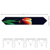 Yanfind Table Runner Jeremy Bishop Flowers Dark Tulip Flower Tulips Everyday Dining Wedding Party Holiday Home Decor