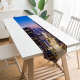 Yanfind Table Runner Cameron Venti Los Angeles City City Cityscape Aerial Hour Horizon Clear Sky Everyday Dining Wedding Party Holiday Home Decor