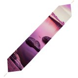Yanfind Table Runner Visar Neziri Sunset Lake Purple Sky Scenery Everyday Dining Wedding Party Holiday Home Decor